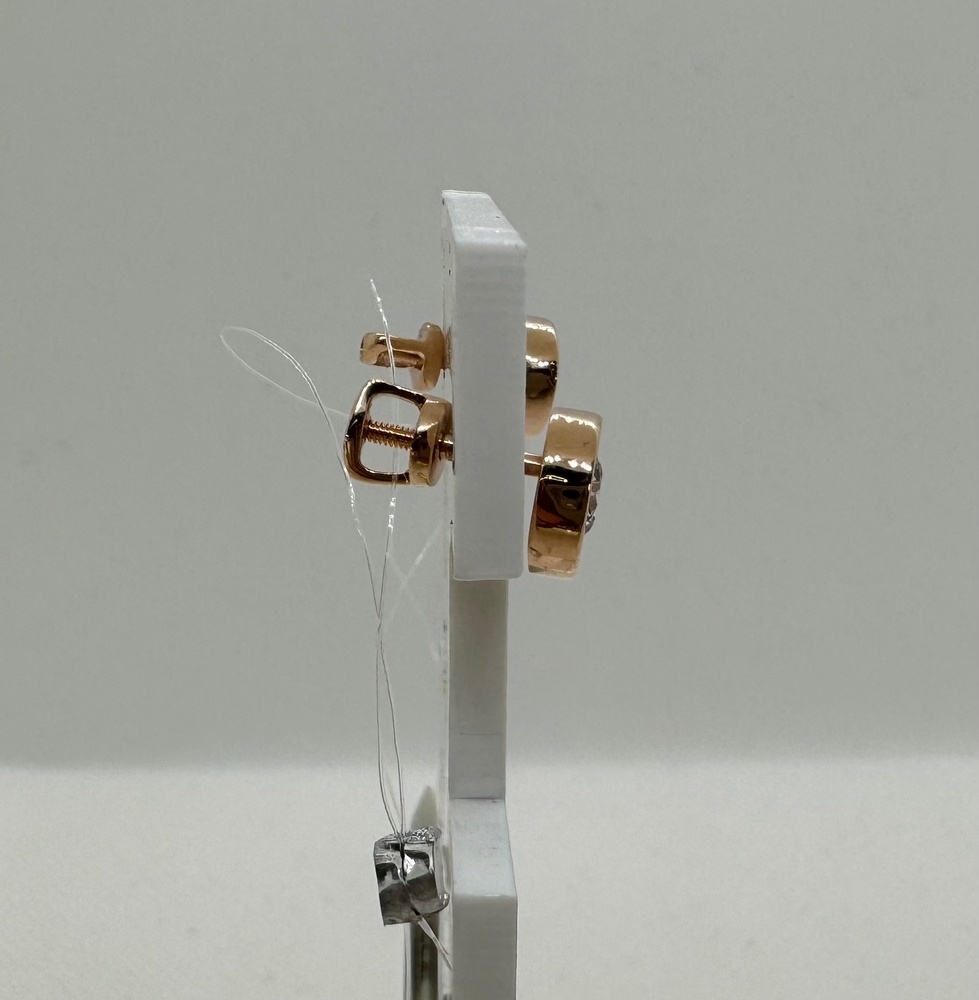 804-02432-10-00-20-00 СЕРЬГИ ПУСЕТЫ с камнем (Au 585)