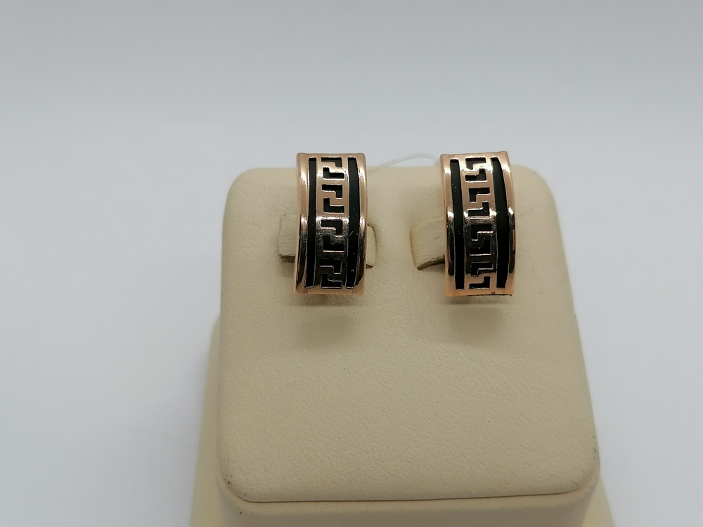 02294К СЕРЬГИ КАУЧУК (Au 585)