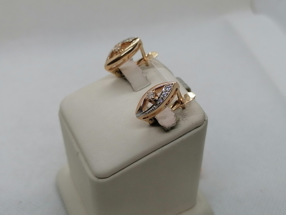 СЕРЬГИ С КАМНЯМИ (Au 585)