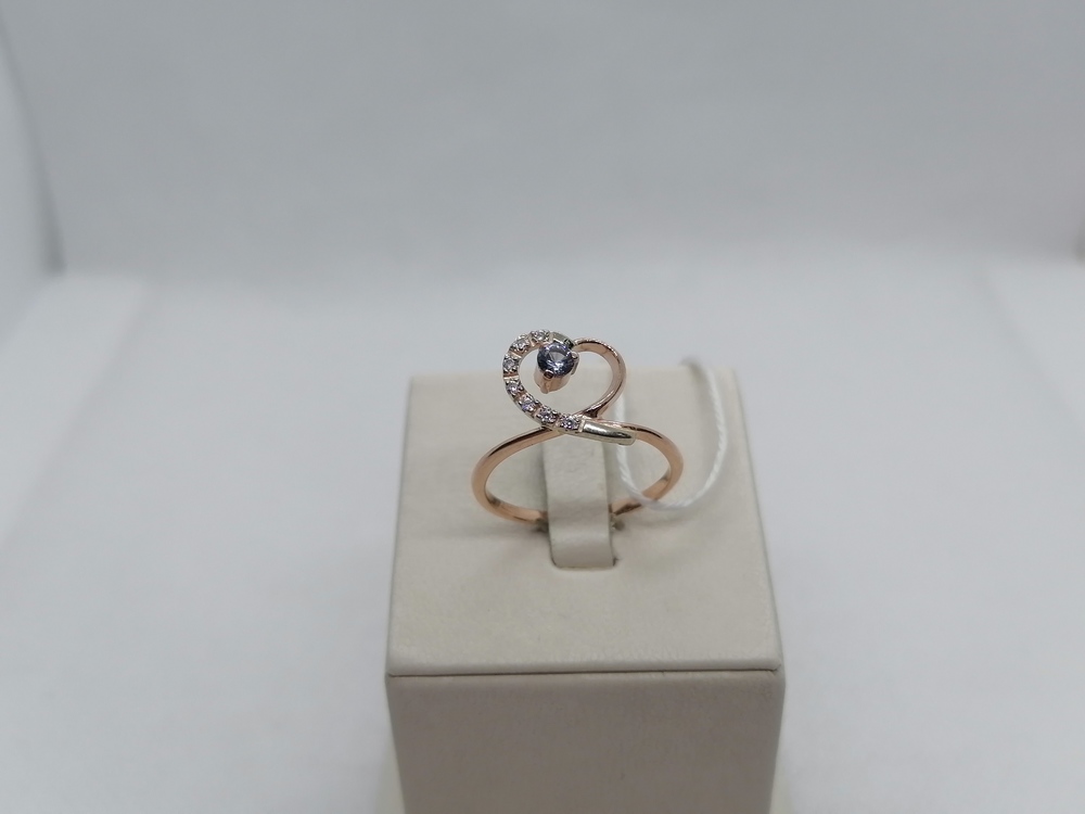 КОЛЬЦО С КАМНЯМИ (Au 585)