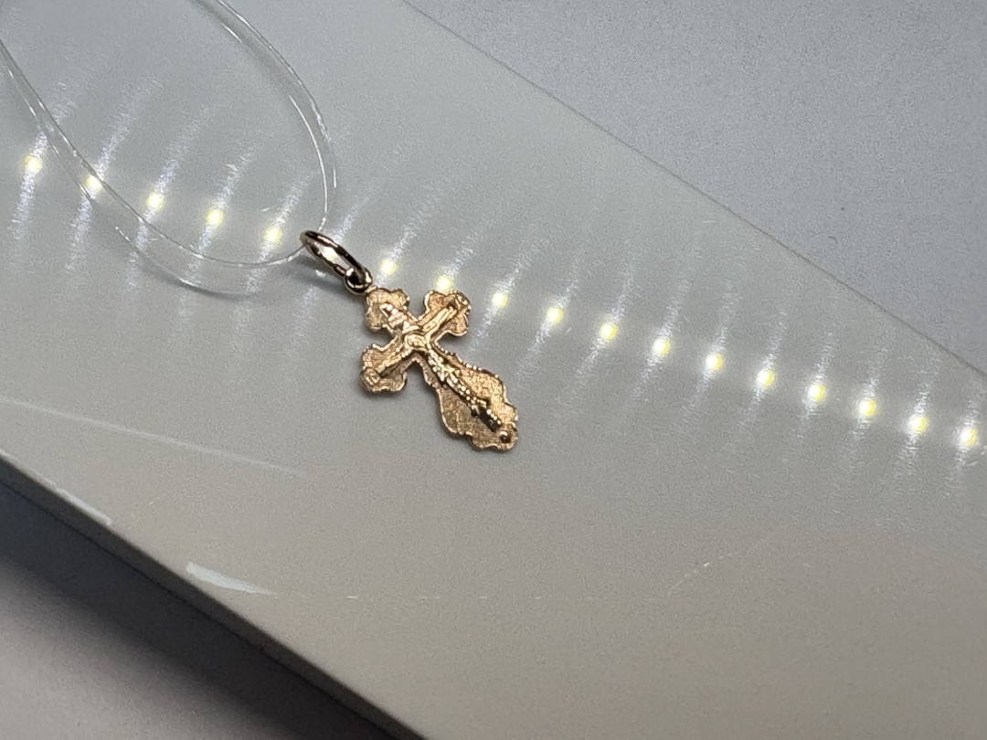 ПОДВЕСКА КРЕСТ без камня (Au 585)