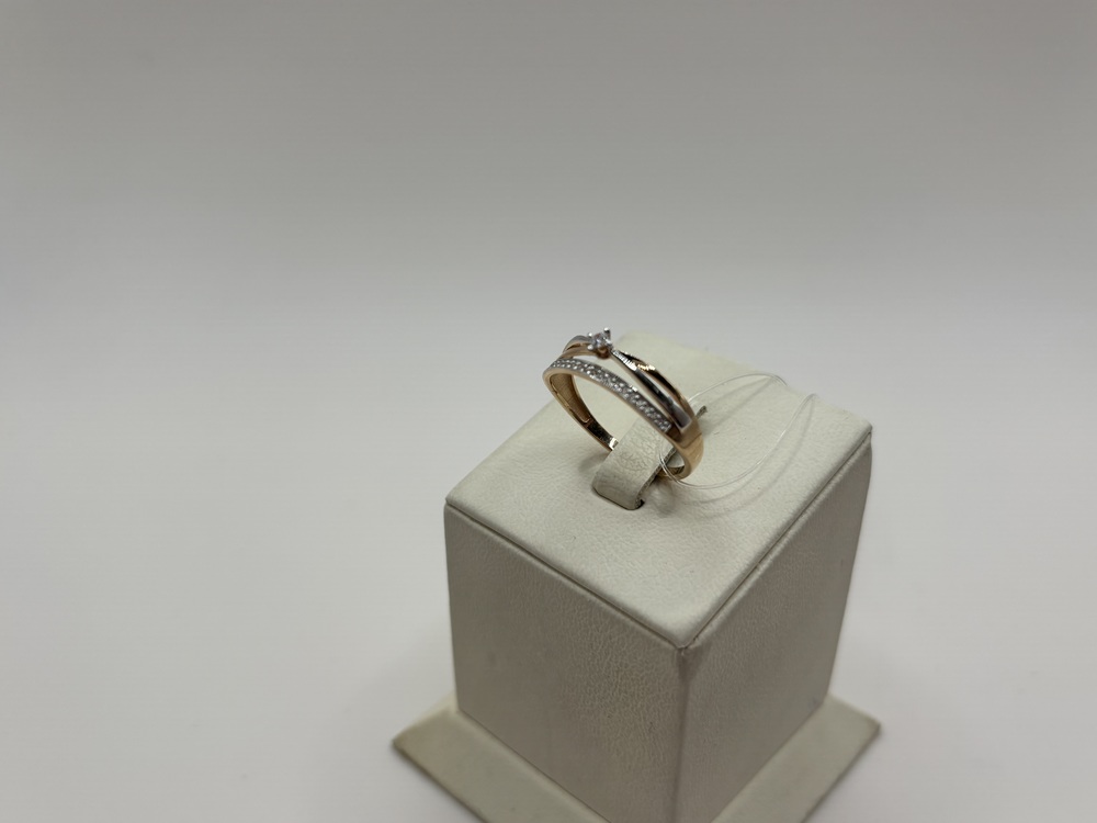 КОЛЬЦО С КАМНЯМИ (Au 585)