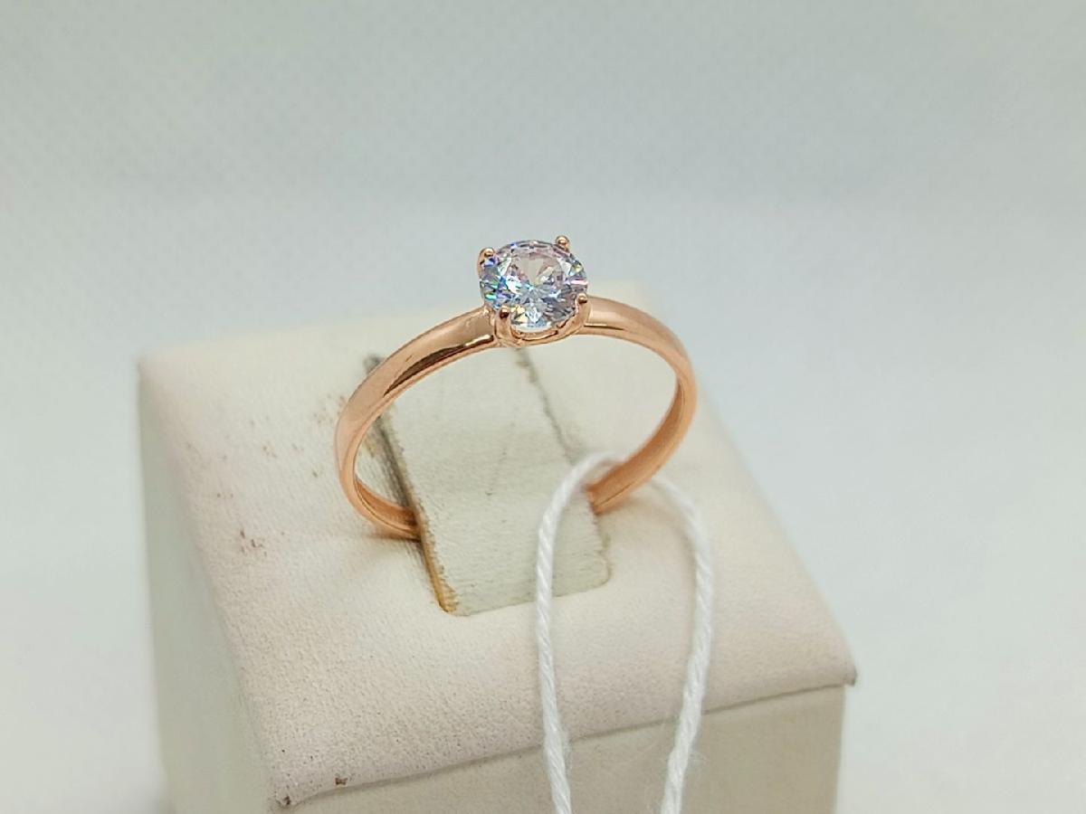 КОЛКМ585 КОЛЬЦО С КАМНЕМ (Au 585)