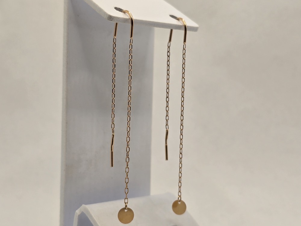 СЕРЬГИ ПРОДЕВКИ без камня (Au 585)