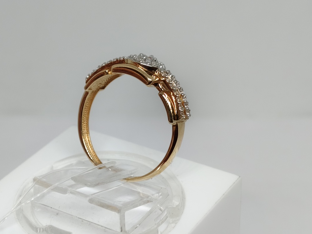 КОЛЬЦО С КАМНЯМИ (Au 585)