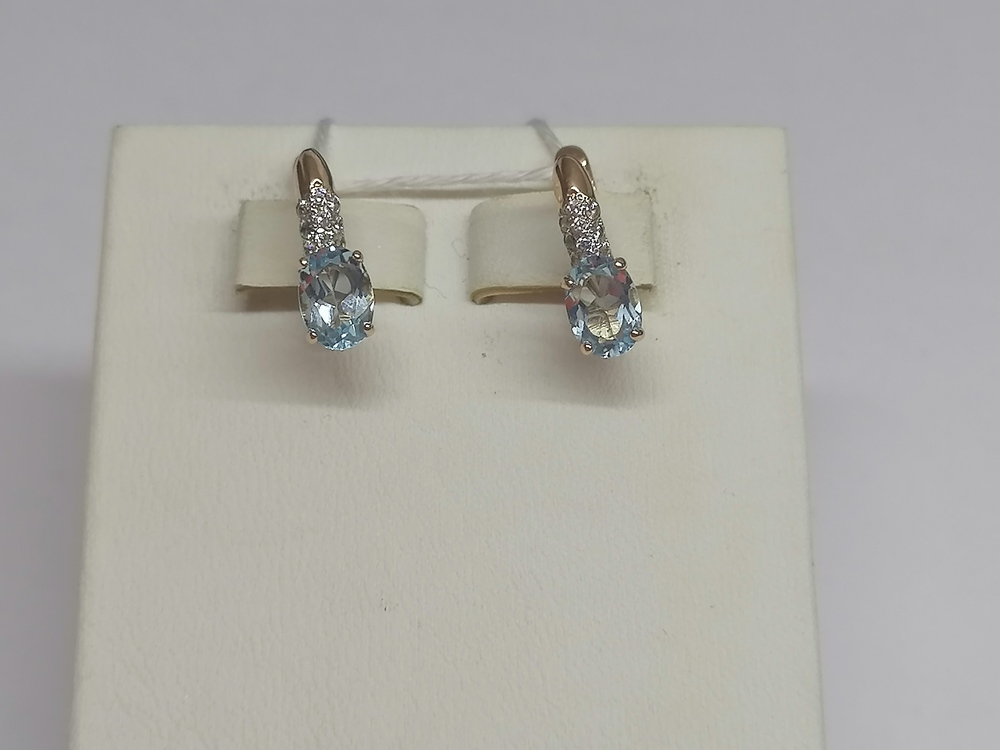 СЕРЬГИ С КАМНЯМИ (Au 585)