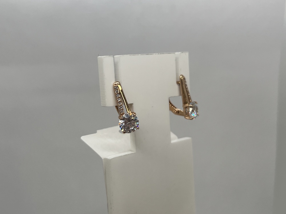 СЕРЬГИ С КАМНЯМИ (Au 585)