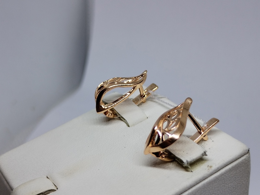 СЕРЬГИ БЕЗ КАМНЯ (Au 585)