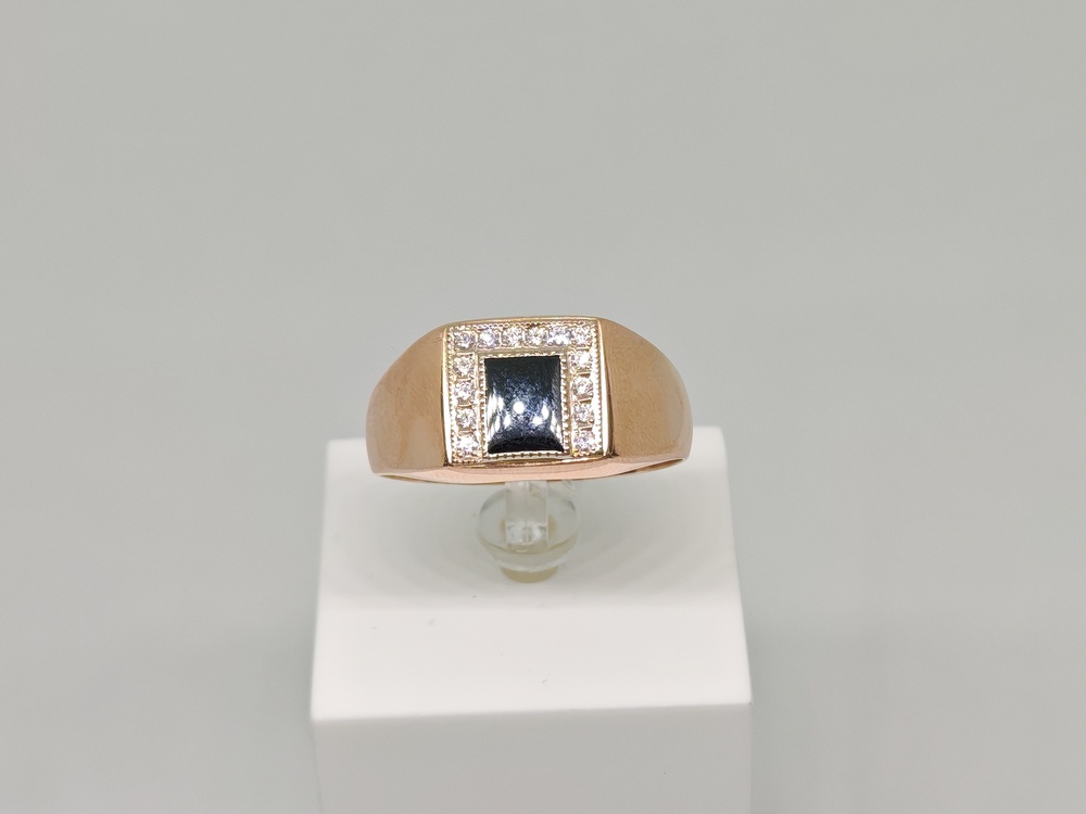 ПЕЧАТКА С КАМНЯМИ (Au 585)