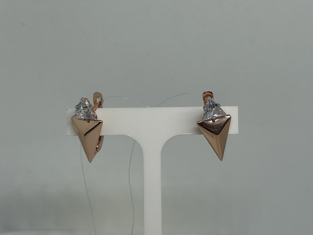 СЕРЬГИ С КАМНЕМ (Au 585)