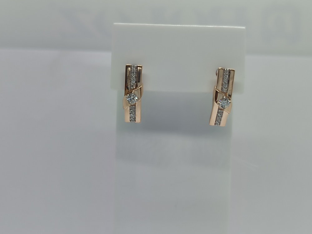 СЕРЬГИ С КАМНЯМИ (Au 585)