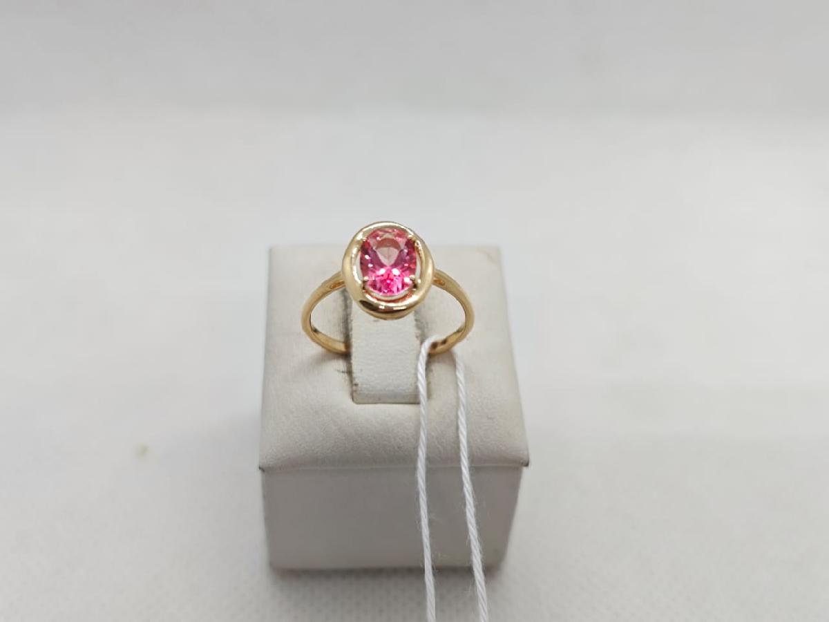 КОЛКМ585 КОЛЬЦО С КАМНЕМ (Au 585)