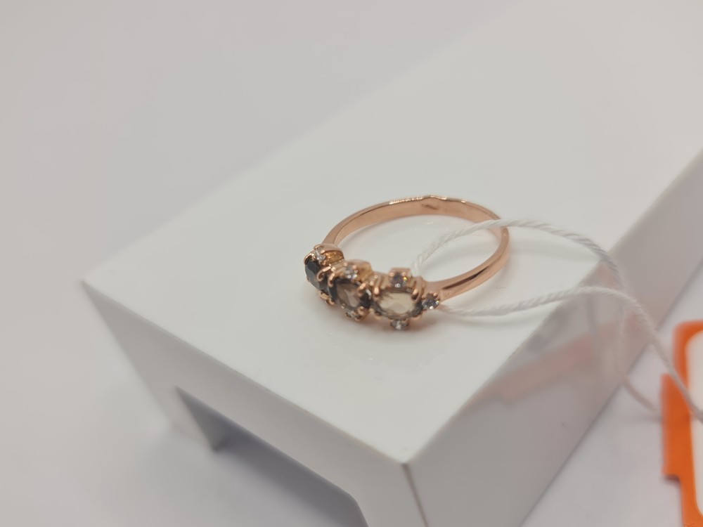 КОЛЬЦО С КАМНЯМИ (Au 585)