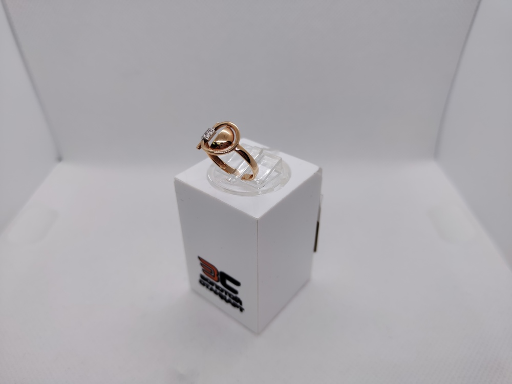 КОЛЬЦО С КАМНЯМИ (Au 585)