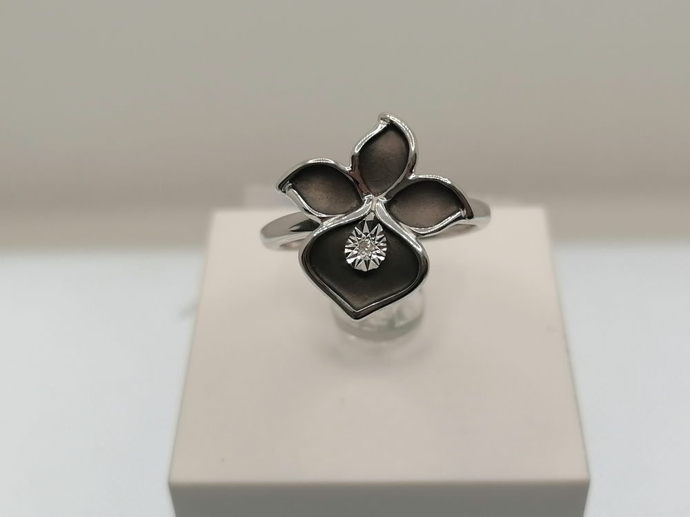 КОЛЬЦО БРИЛЛИАНТ (Ag 925)