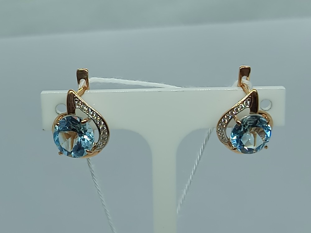 СЕРЬГИ С КАМНЯМИ (Au 375)