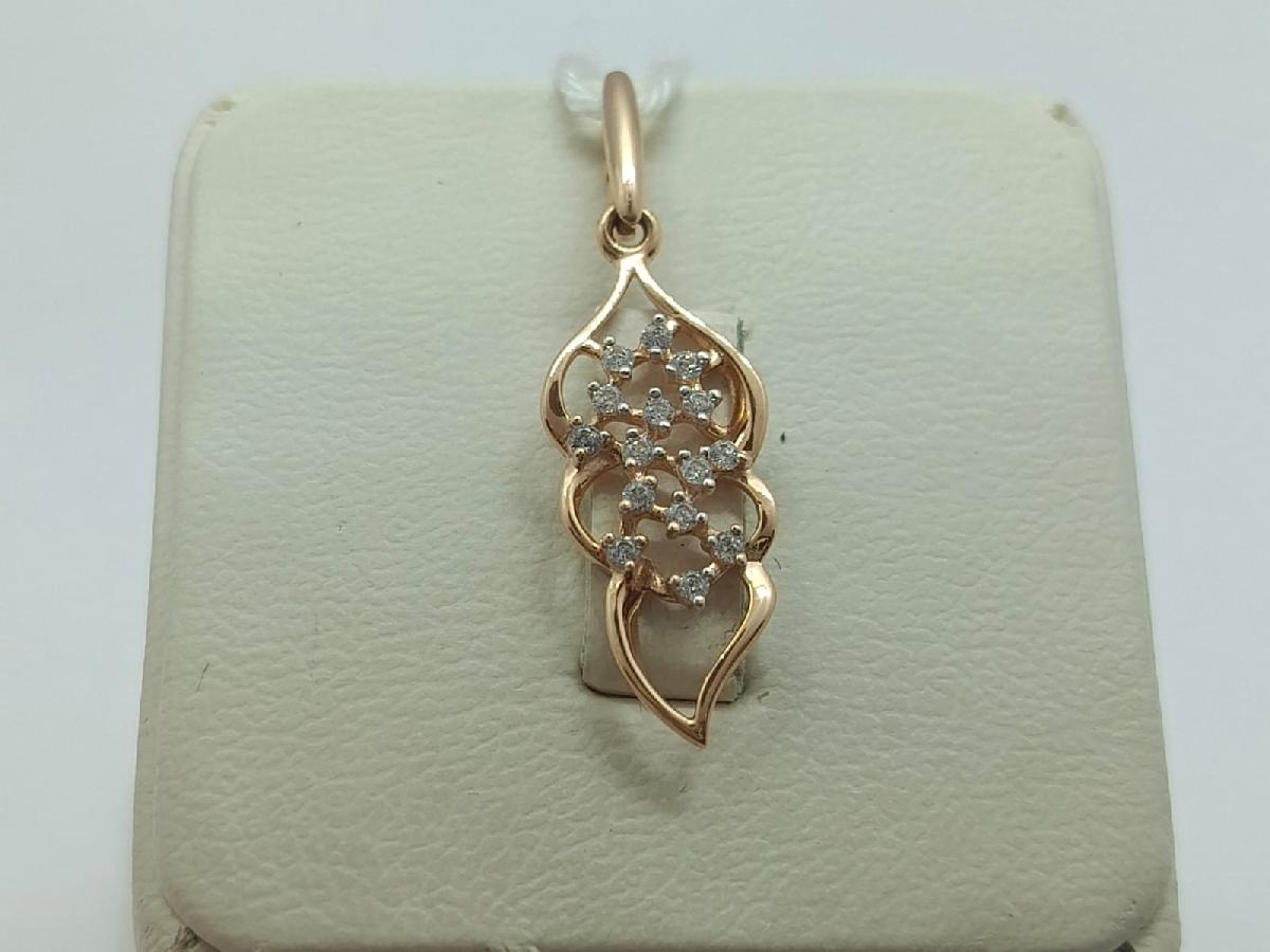 ПОДВЕСКА С КАМНЯМИ (Au 585)