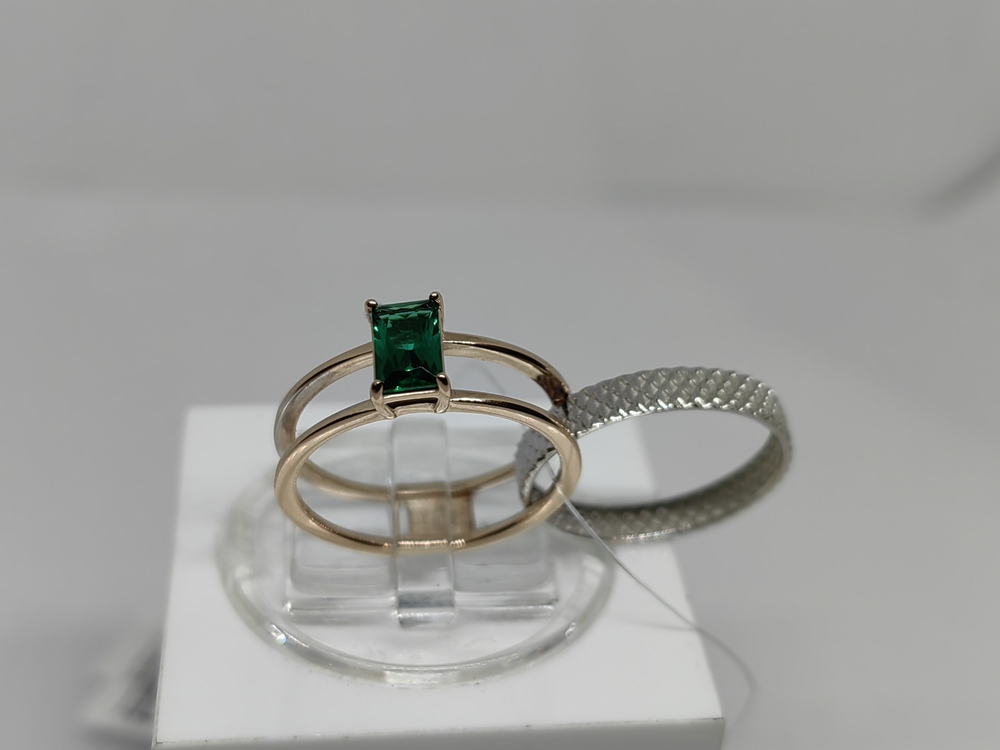 КОЛЬЦО ИЗУМРУД (Au 585)