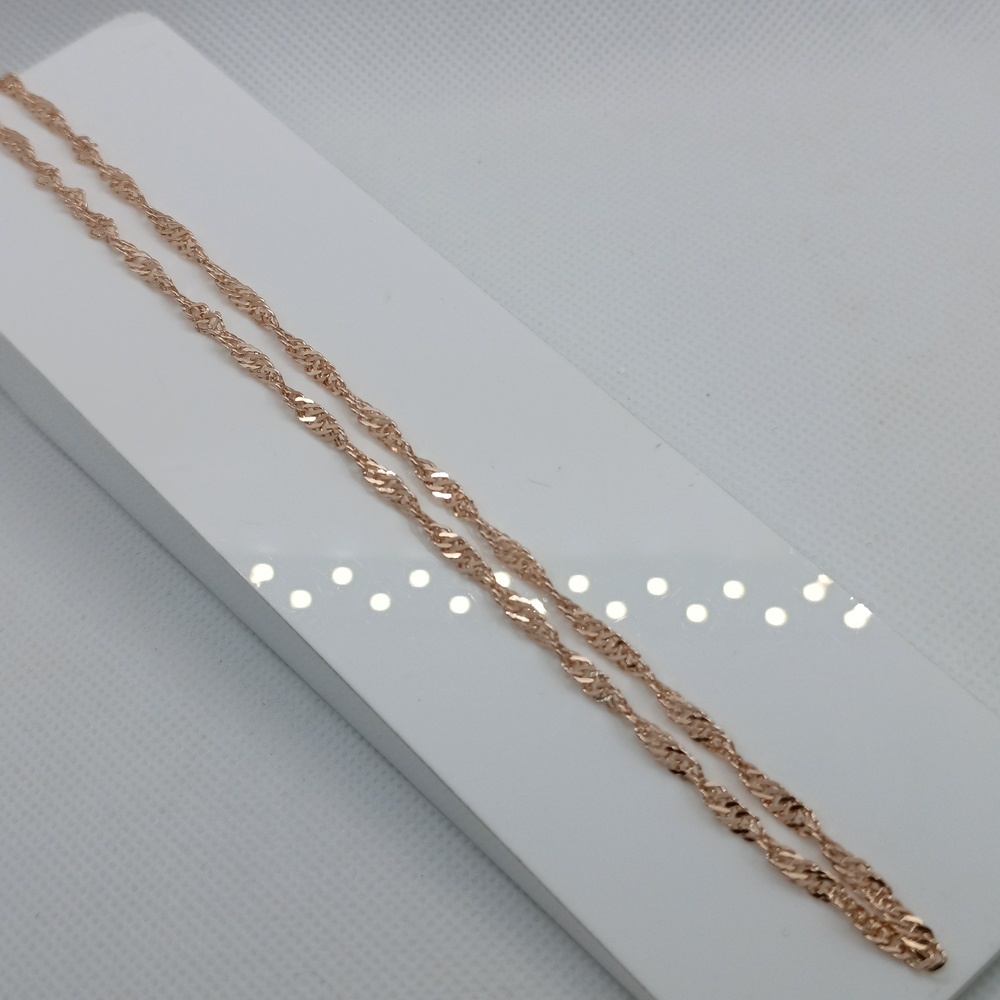 ЦЕПЬ ПУСТОТЕЛАЯ Сингапур (Au 585)