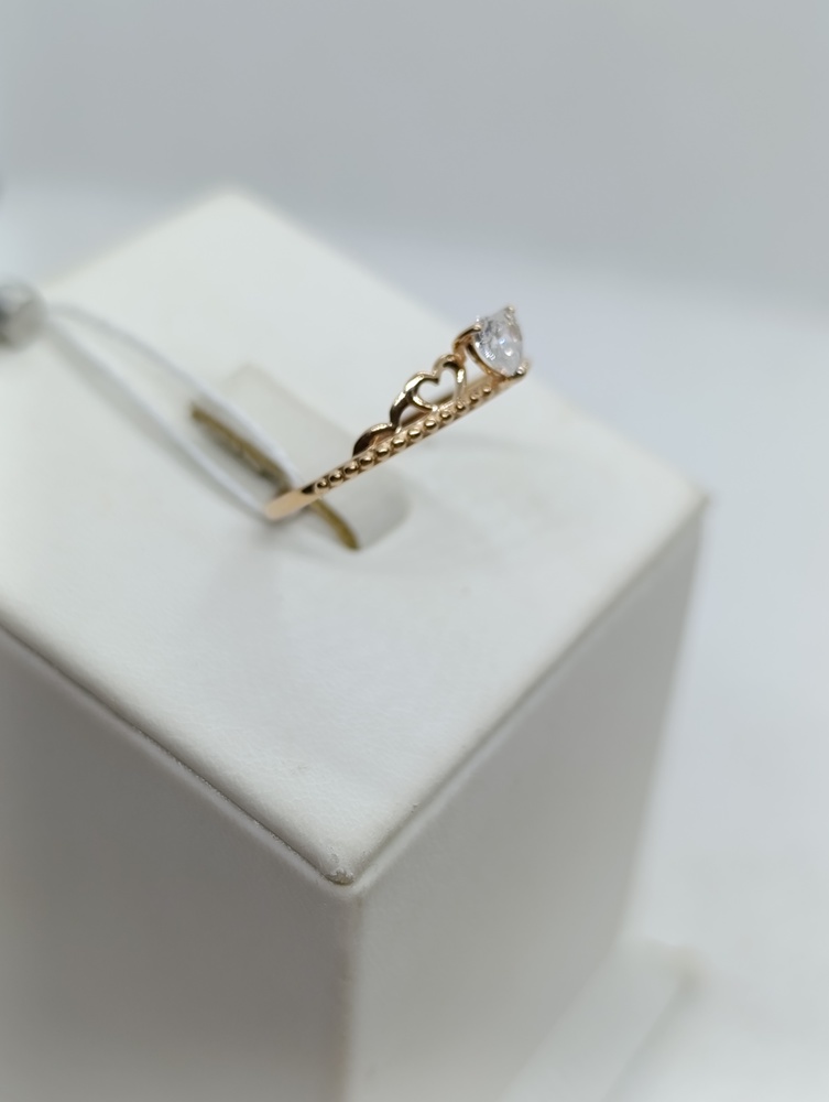 КОЛКМ585 КОЛЬЦО С КАМНЕМ (Au 585)