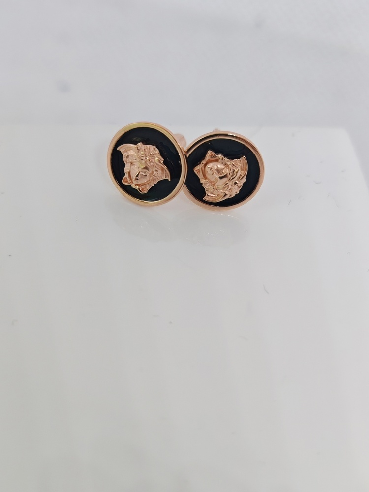 СЕРЬГИ ПУСЕТЫ эмаль (Au 585)