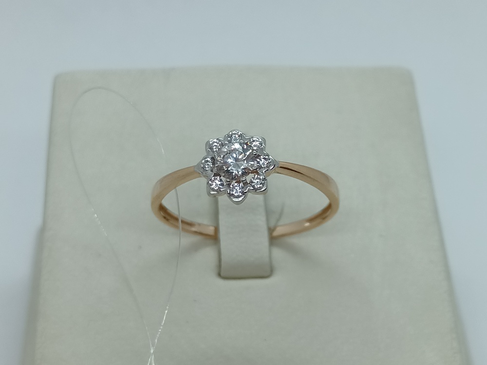 01-117797 КОЛЬЦО С КАМНЯМИ (Au 585)