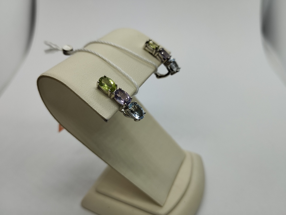 СЕРЬГИ С КАМНЯМИ (Au 585)