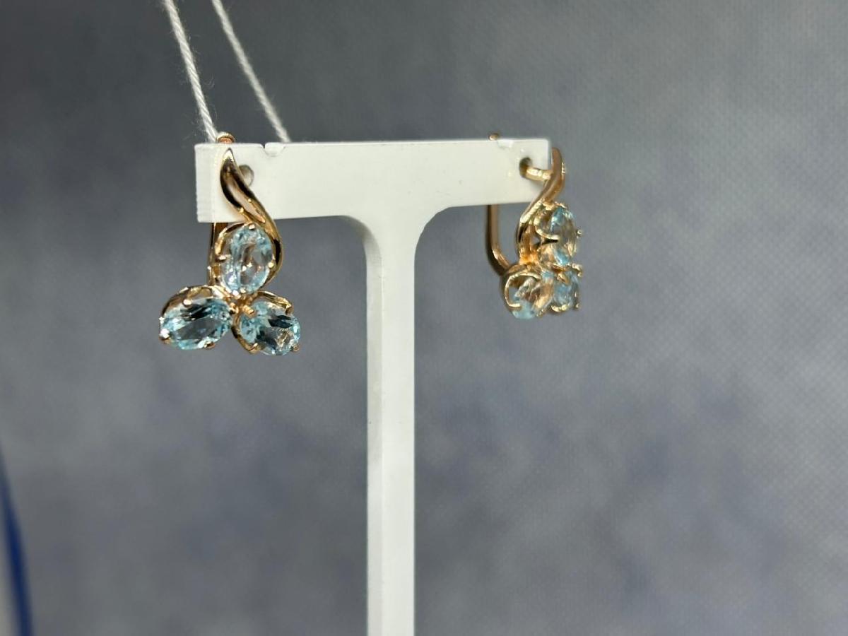 СЕРЬГИ С КАМНЯМИ (Au 585)