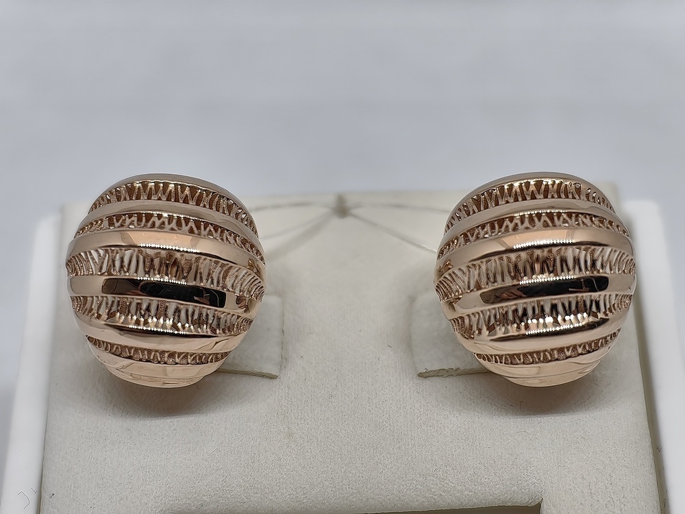 СЕРЬГИ БЕЗ КАМНЯ (Au 585)