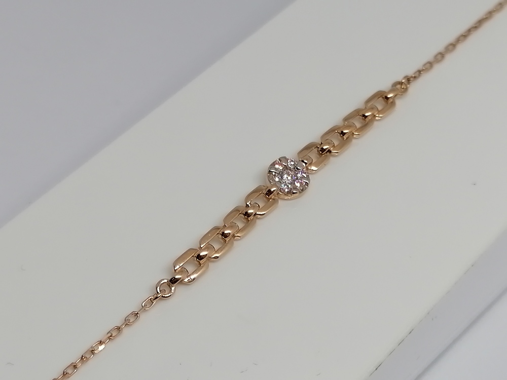 БРАСЛЕТ С КАМНЯМИ (Au 585)