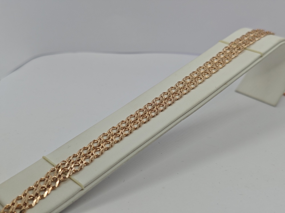 ЦЛР2585 ЦЕПЬ ПОЛНОВЕСНАЯ Ромб двойной (Au 585)