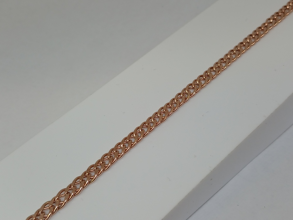 БРАСЛЕТ ПУСТОТЕЛЫЙ Ромб двойной Au 585