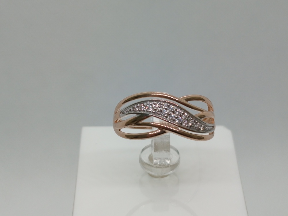 КОЛЬЦО С КАМНЯМИ (Au 585)