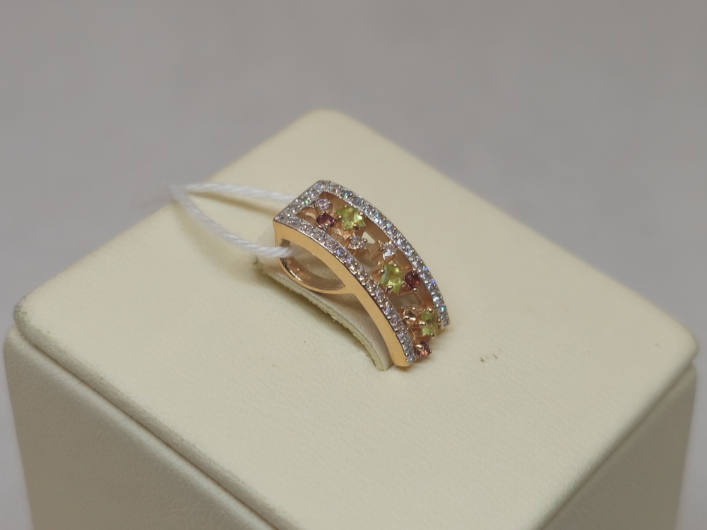 ПОДВЕСКА С КАМНЯМИ (Au 585)