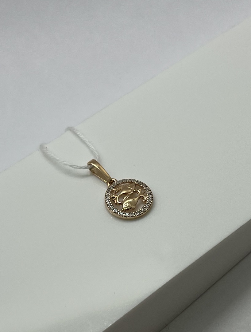 ПОДВЕСКА ЗНАК ЗОДИАКА РЫБЫ Au 585