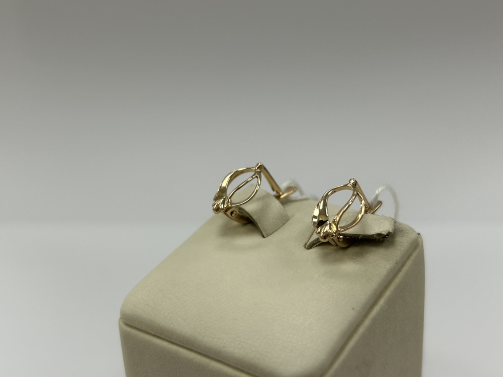 СЕРЬГИ БЕЗ КАМНЯ (Au 585)