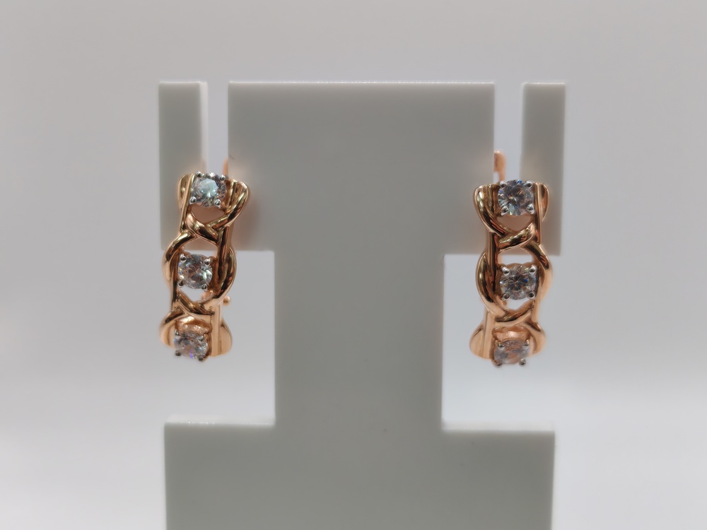 СЕРЬГИ С КАМНЯМИ (Au 585)