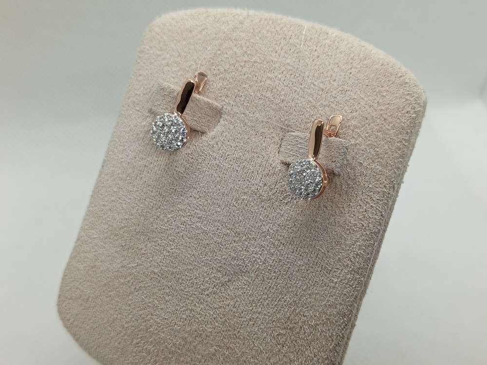 СЕРЬГИ С КАМНЯМИ (Au 585)