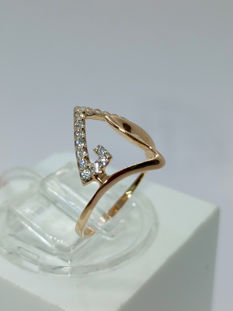 КОЛКМИ585 КОЛЬЦО С КАМНЯМИ (Au 585)