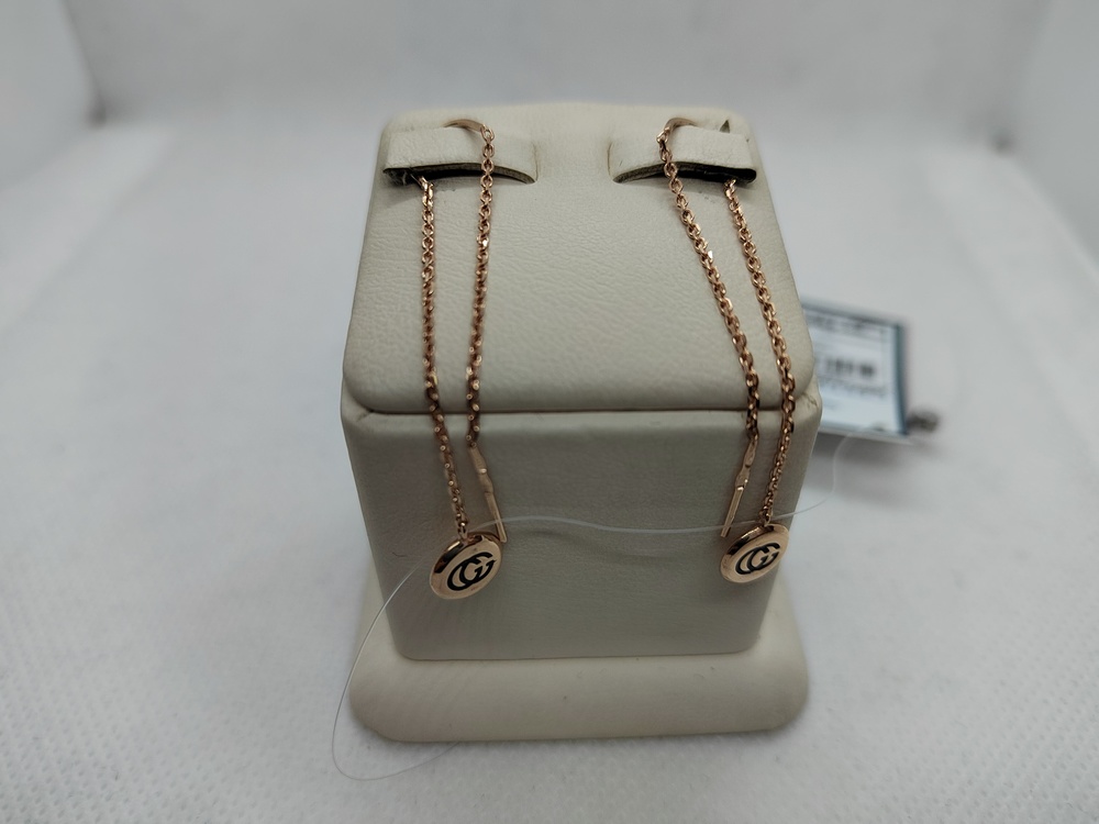 1415536 СЕРЬГИ ПРОДЕВКИ эмаль (Au 585)