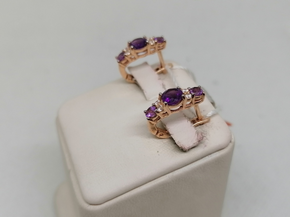 СЕРЬГИ С КАМНЯМИ (Au 585)