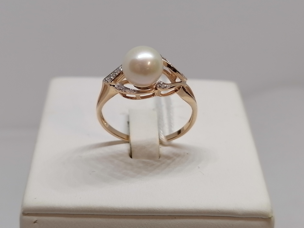 КОЛЬЦО С КАМНЯМИ (Au 585)