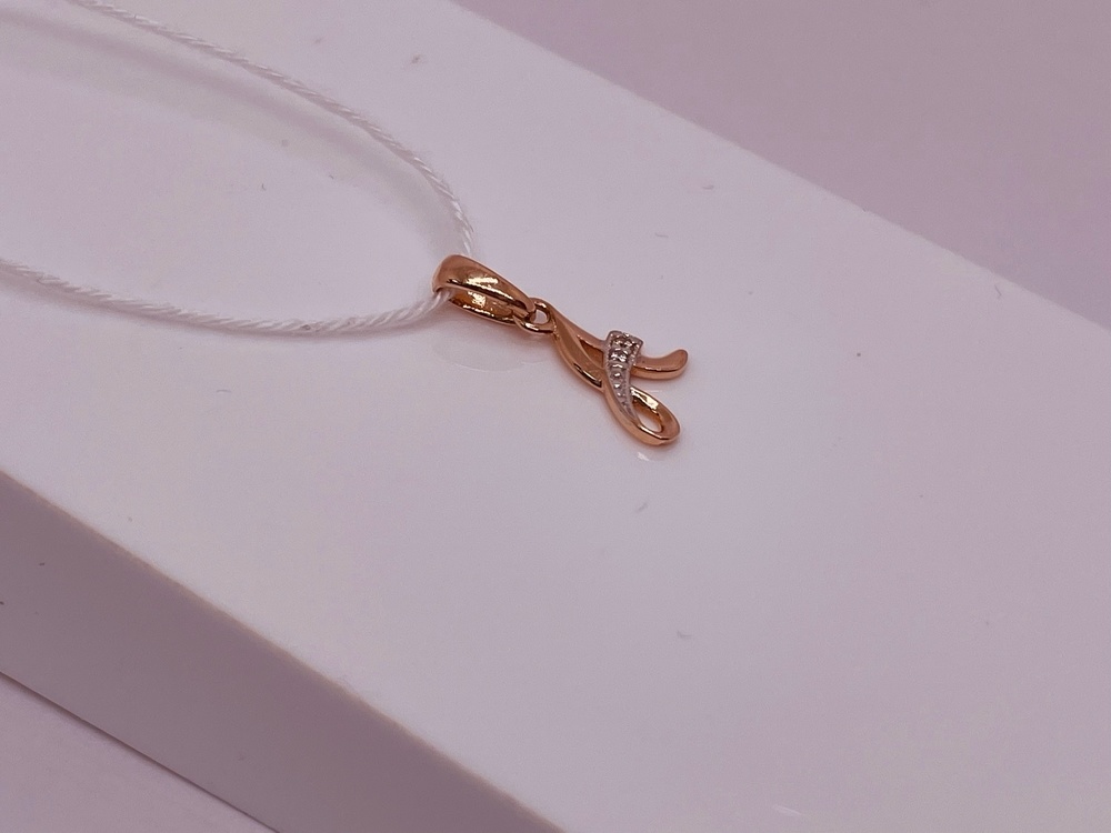 ПОДВЕСКА БУКВА А Au 585