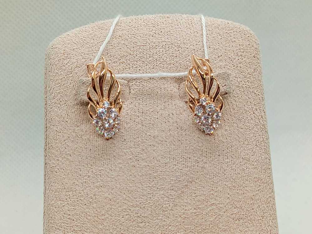 СЕРЬГИ С КАМНЯМИ (Au 585)