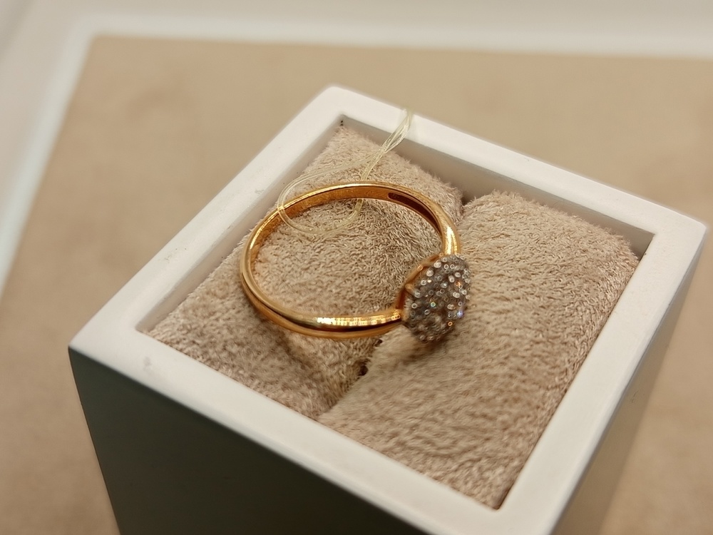 КОЛЬЦО С КАМНЯМИ (Au 585)