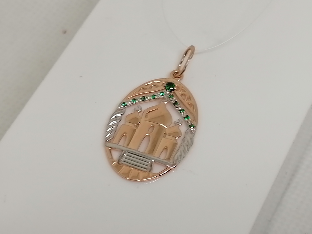 ПОДВЕСКА МЕЧЕТЬ с камнями (Au 585)