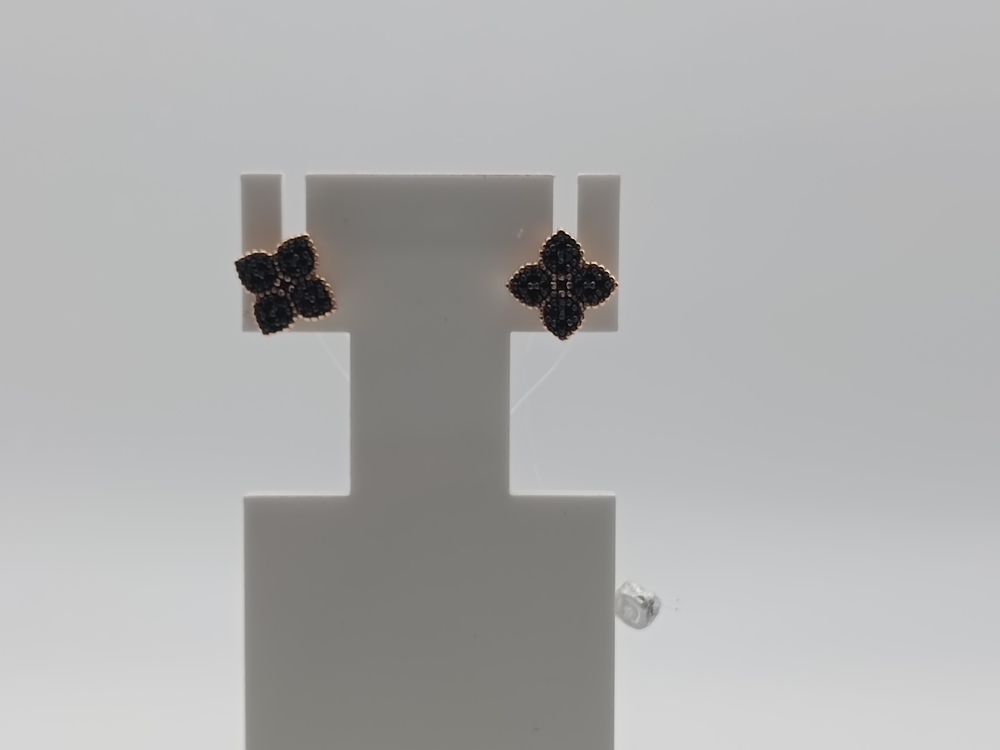 904-02191-10-00-21-00 СЕРЬГИ ПУСЕТЫ с камнями (Au 585)