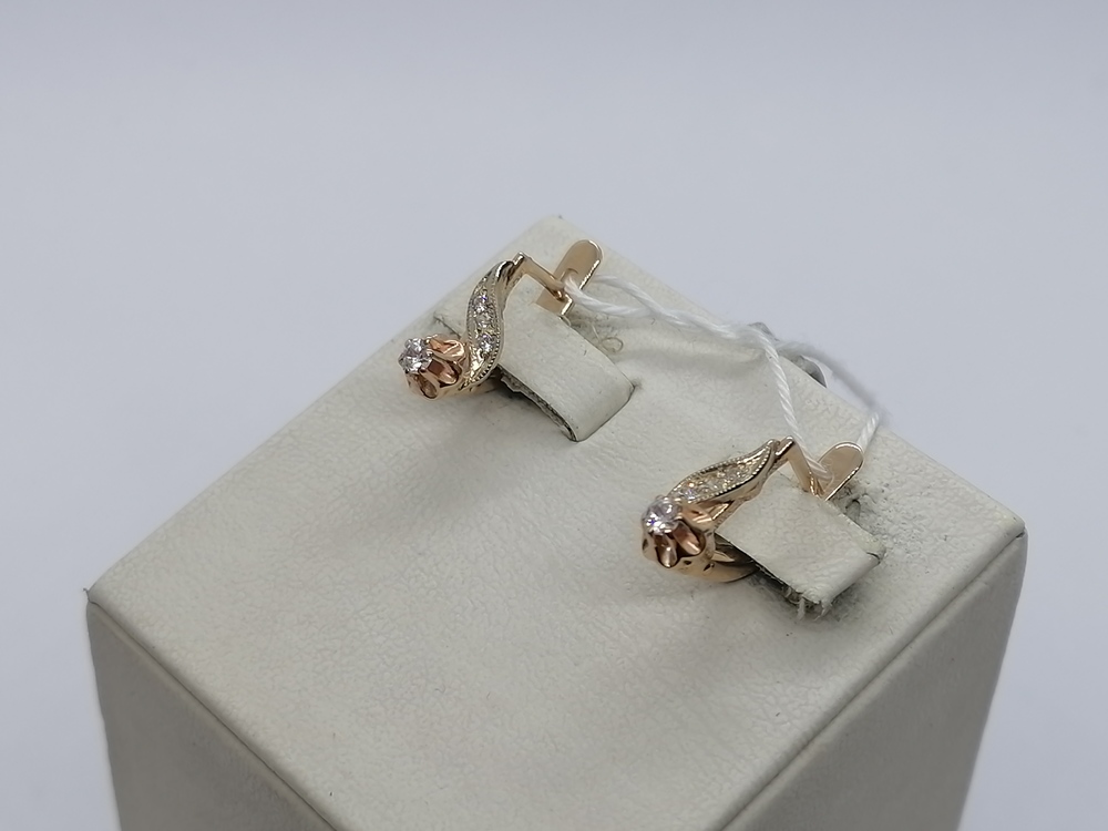 СЕРЬГИ С КАМНЯМИ (Au 585)