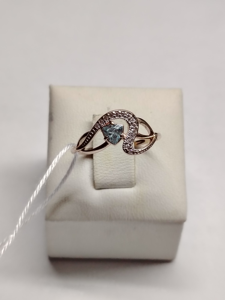 КОЛЬЦО С КАМНЯМИ (Au 585)