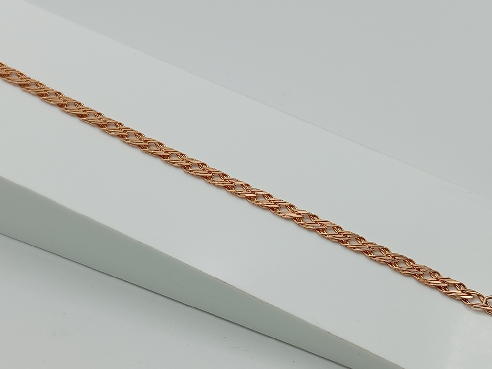 БРАСЛЕТ ПОЛНОВЕСНЫЙ Ромб тройной (Au 585)